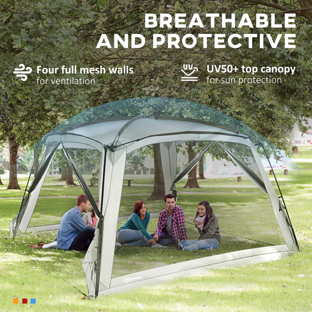Outsunny travel bag demonstrates compact, convenient transport for outdoor trips.