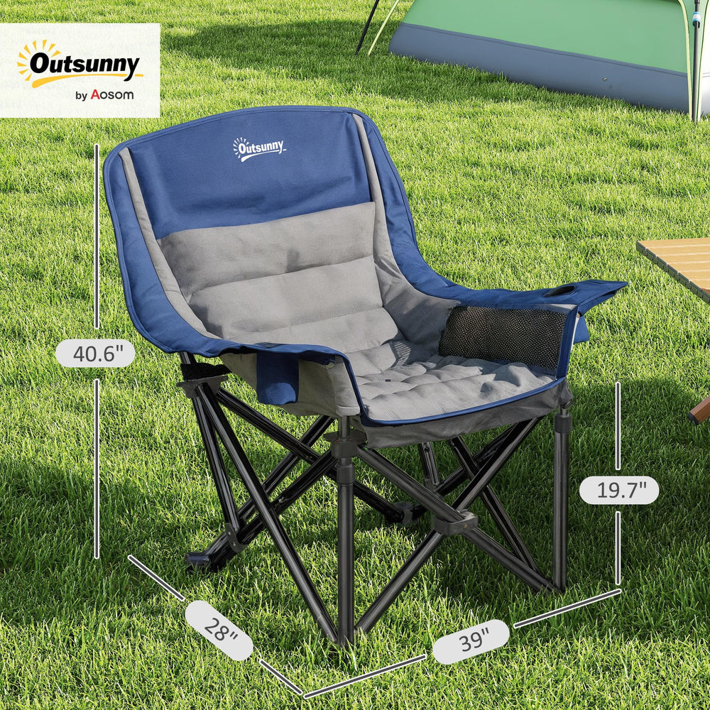 Outsunny chair armrests offer relaxed support.