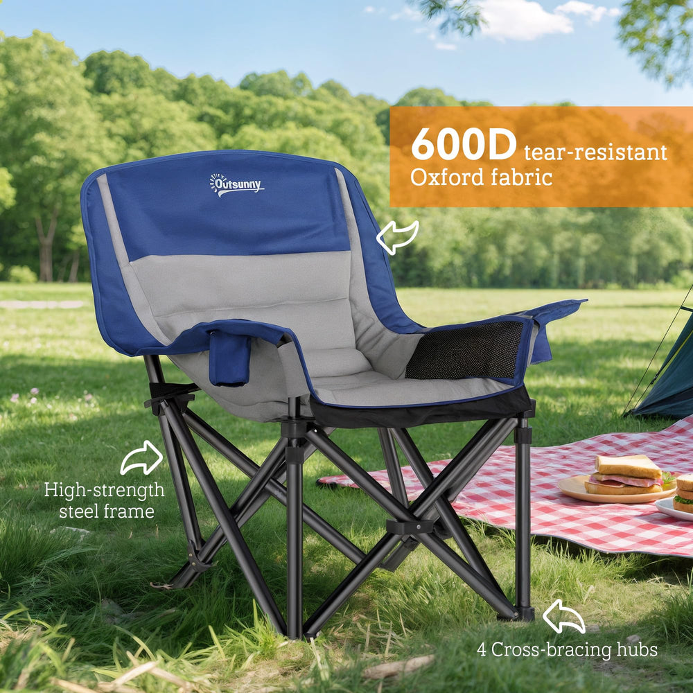 Outsunny chair with carry bag ready for travel.