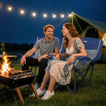 Outsunny sturdy frame supports up to 265 pounds.