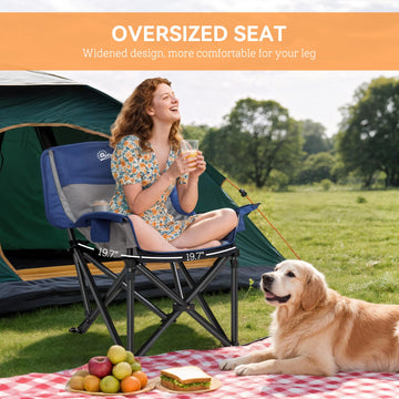 Outsunny chair dual cup holders hold drinks securely.
