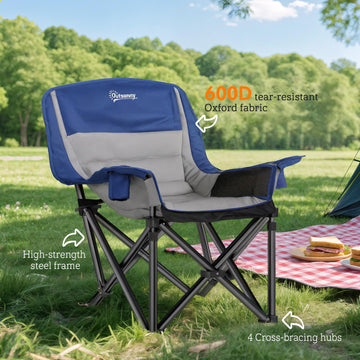 Outsunny blue gray color scheme suits outdoor setups.