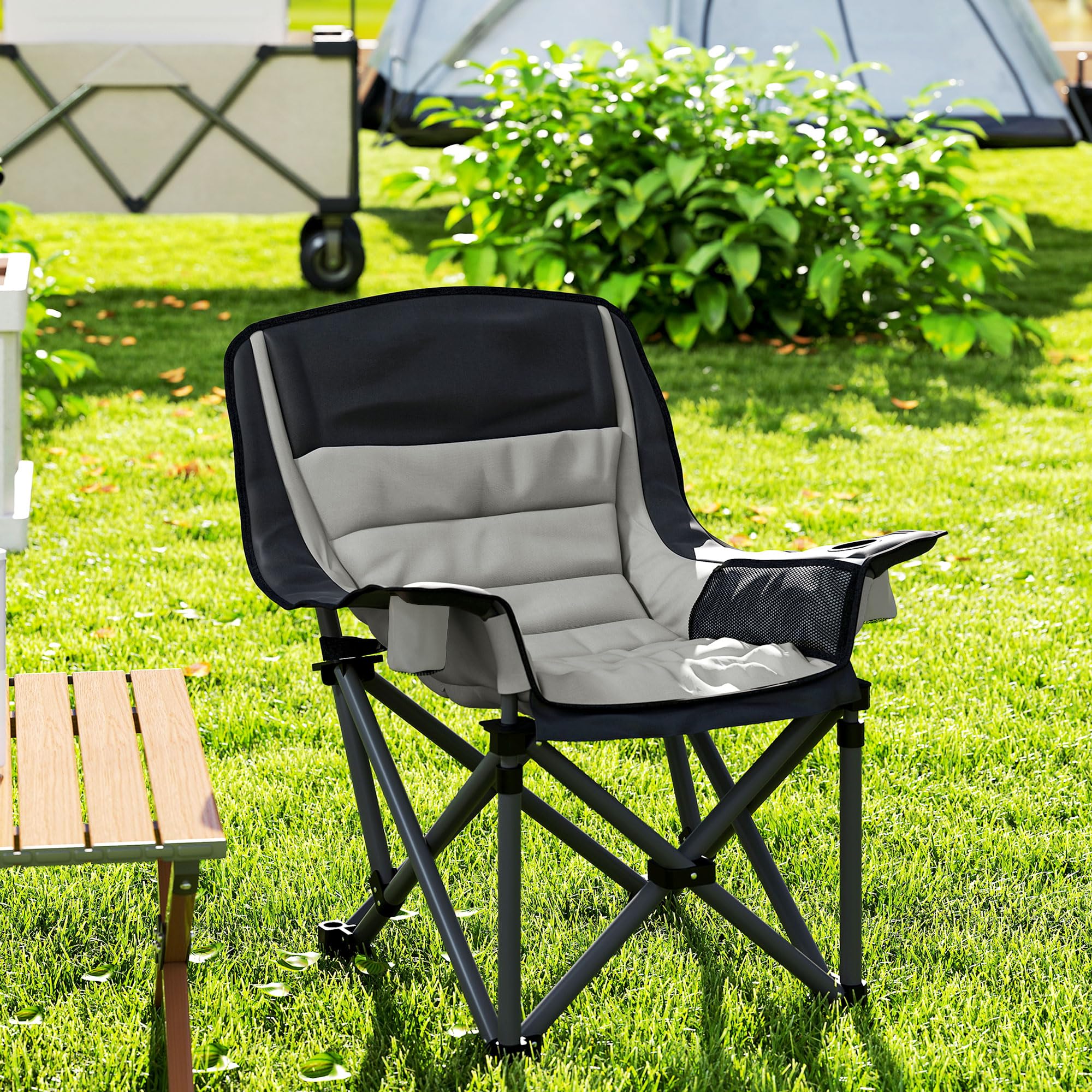 Outsunny chair max load up to 265 lbs for versatile use.