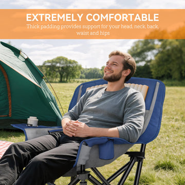 Outsunny chair side pockets keep snacks and devices within reach.