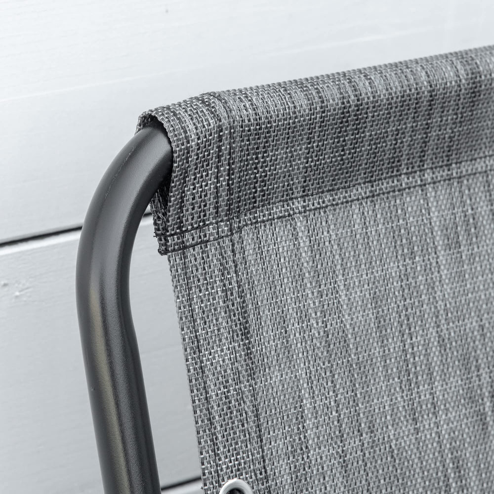 Outsunny 264 lb per chair weight capacity, sturdy outdoor seating.