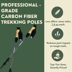 Outsura cork-handled hiking stick close-up showing moisture-wicking comfort.