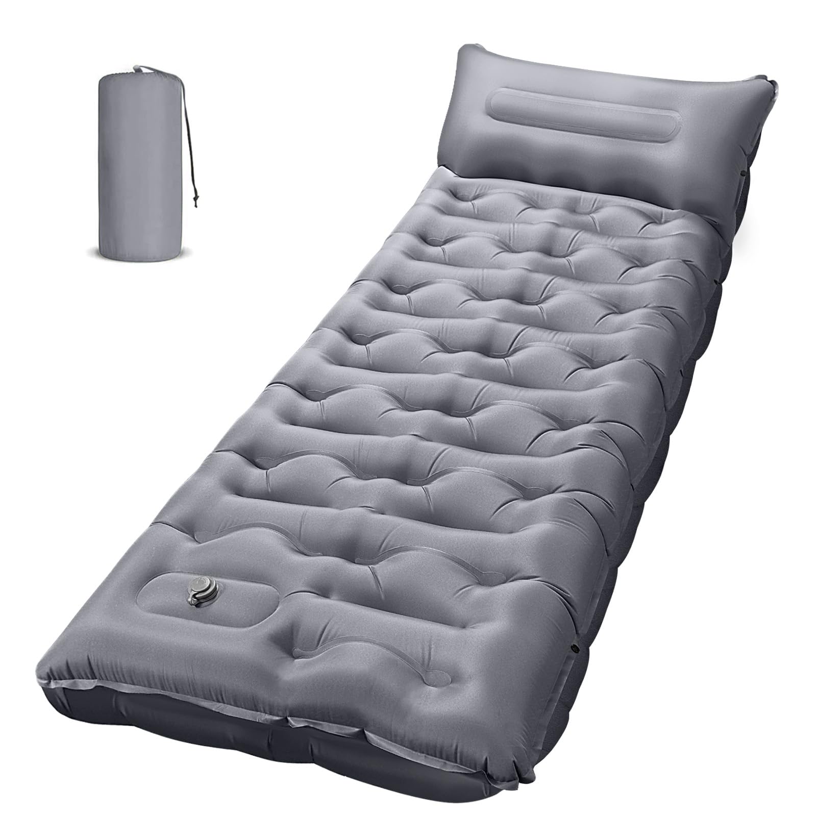 OUTTPLY Sleeping Pad 6-inch thickness with pillow for extra comfort