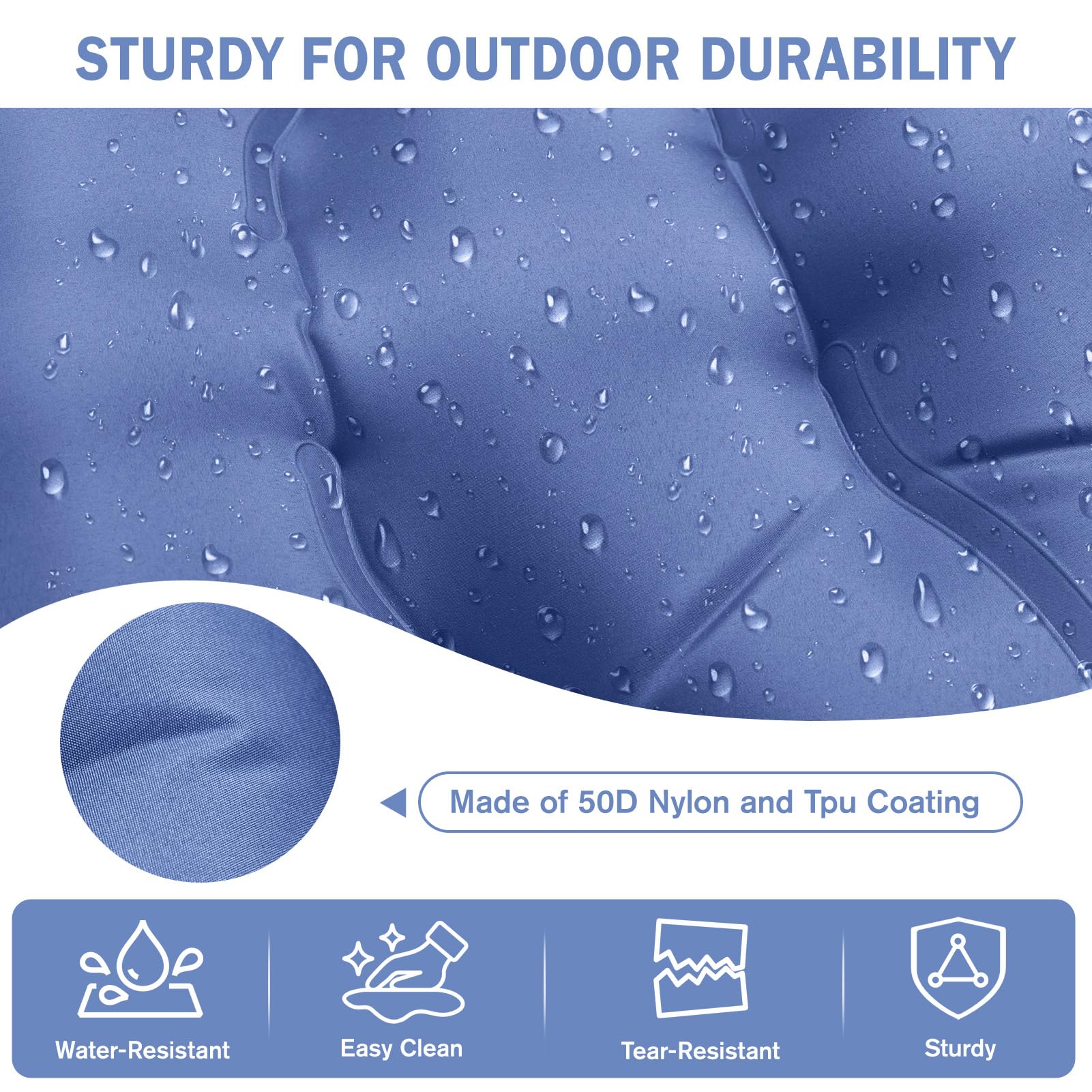 OUTTPLY sleeping pad compact roll-pack fits in a small bag for backpackers