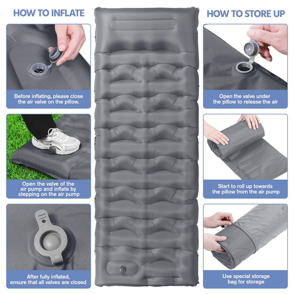 OUTTPLY Sleeping Pad modular design with connecting buckles for larger bed