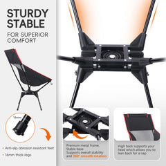 OUTTPLY swivel chair 360-degree swivel enables relaxed outdoor orientation.