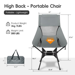 Outtply swivel chair high-back head-support provides neck comfort for relaxed lounging.