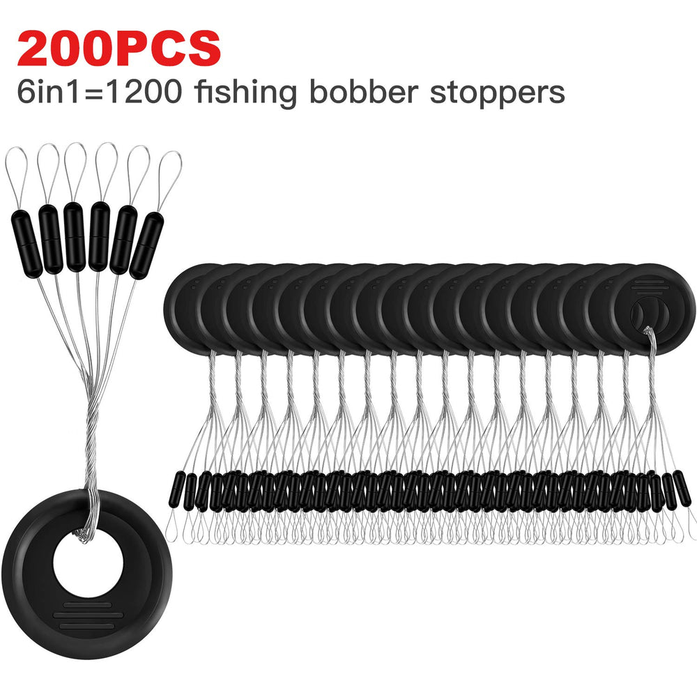 Compact lightweight fishing bobber stopper kit for travel