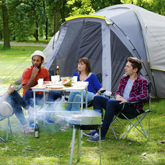Outvita 8/10 person tent sleeping area layout for group outdoor sleep