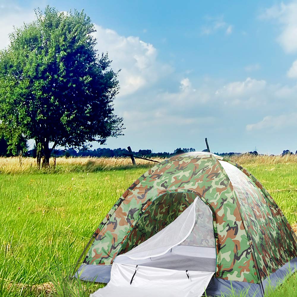 Outvita camping dome tent all-weather materials provide durable protection on trips.