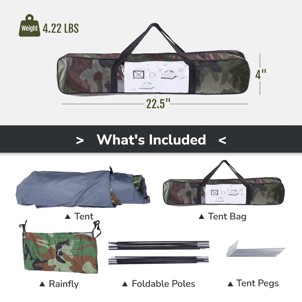Outvita camping dome tent spacious interior supports gear and comfort on trips.
