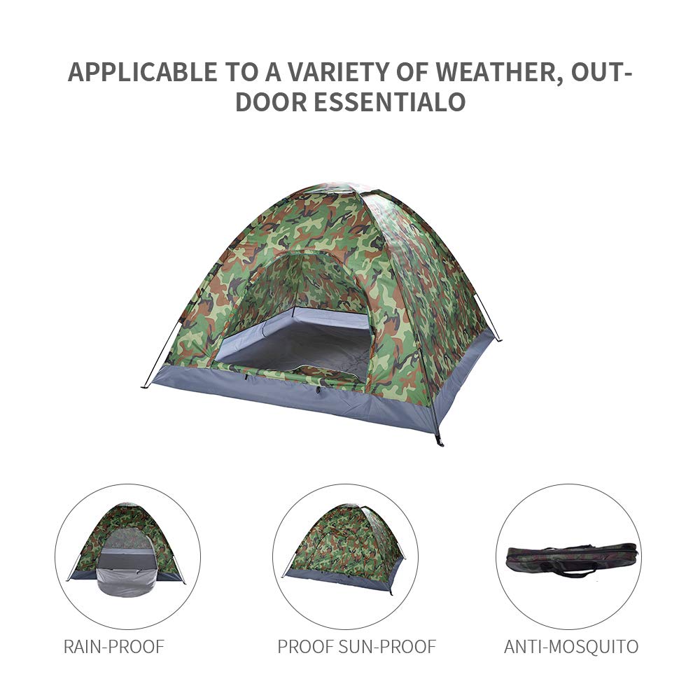 Outvita camping dome tent windproof design stays stable on breezy days during camping.