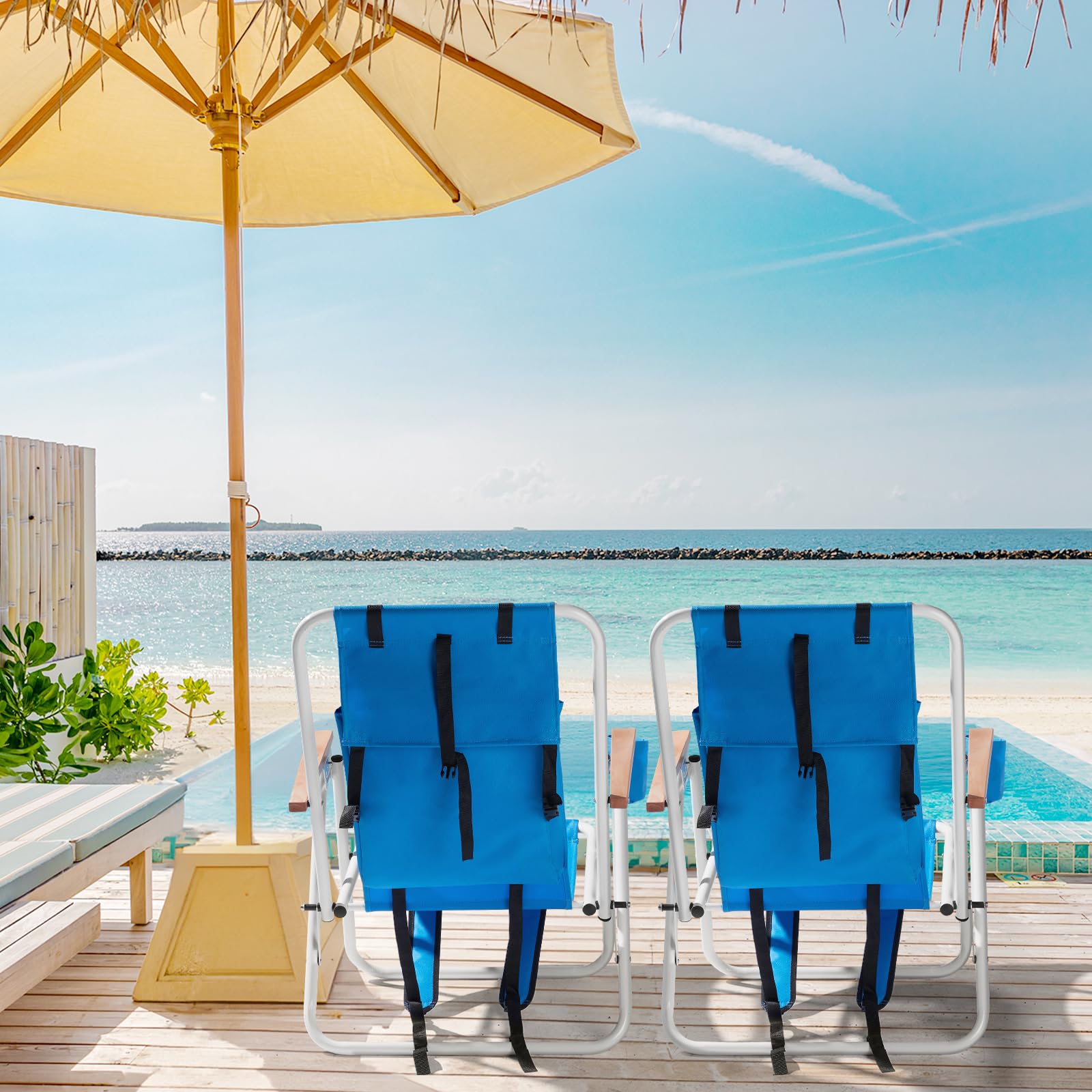 Outvita comfortable lounge chair ideal for camping, festivals, and beaches