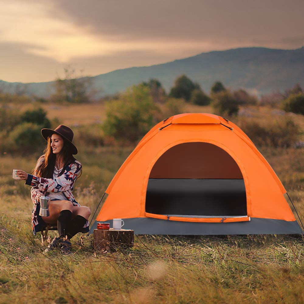 Outvita Dome Tent compact and packable in its carry bag