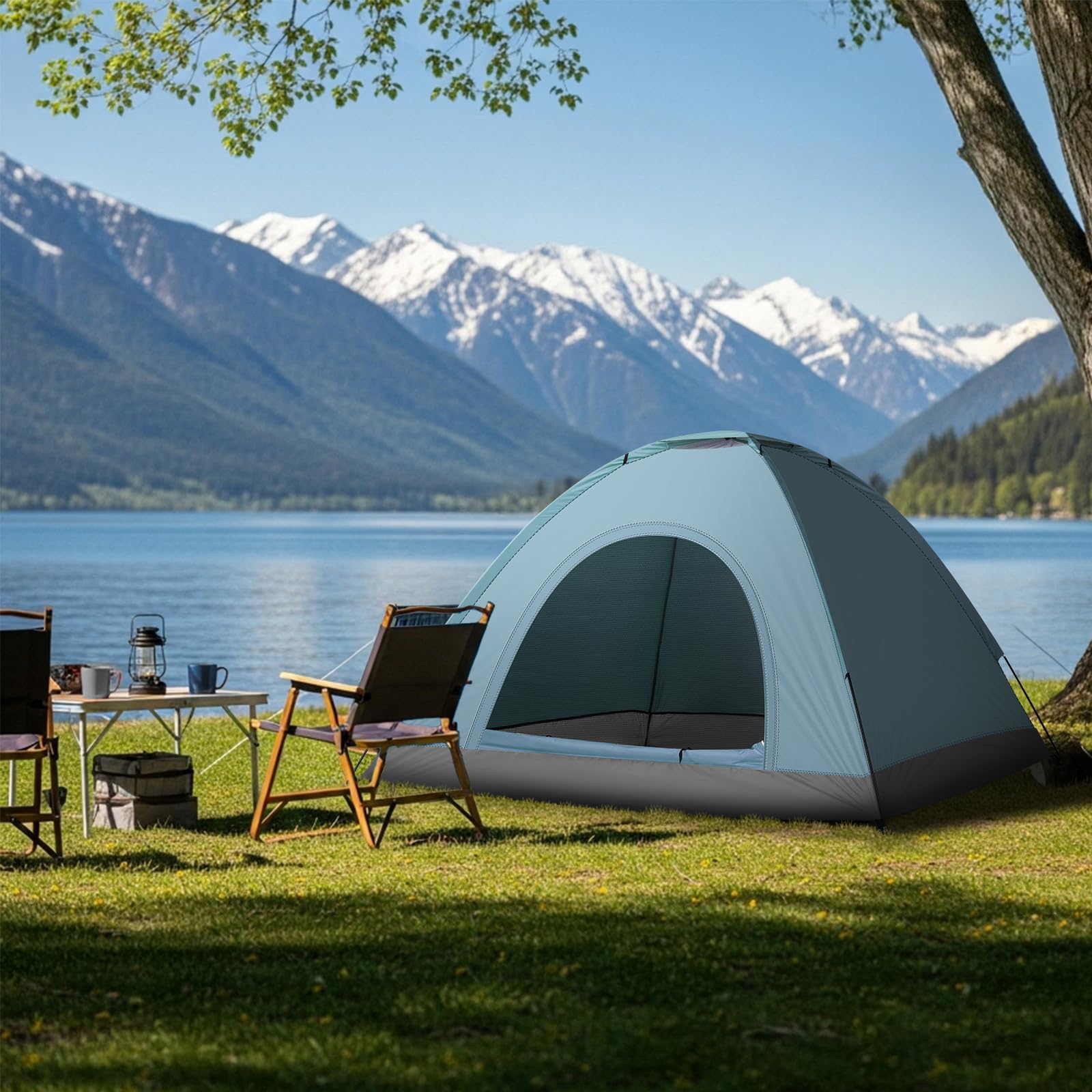 Outvita tent ventilation windows demonstrate breathable airflow for comfort.