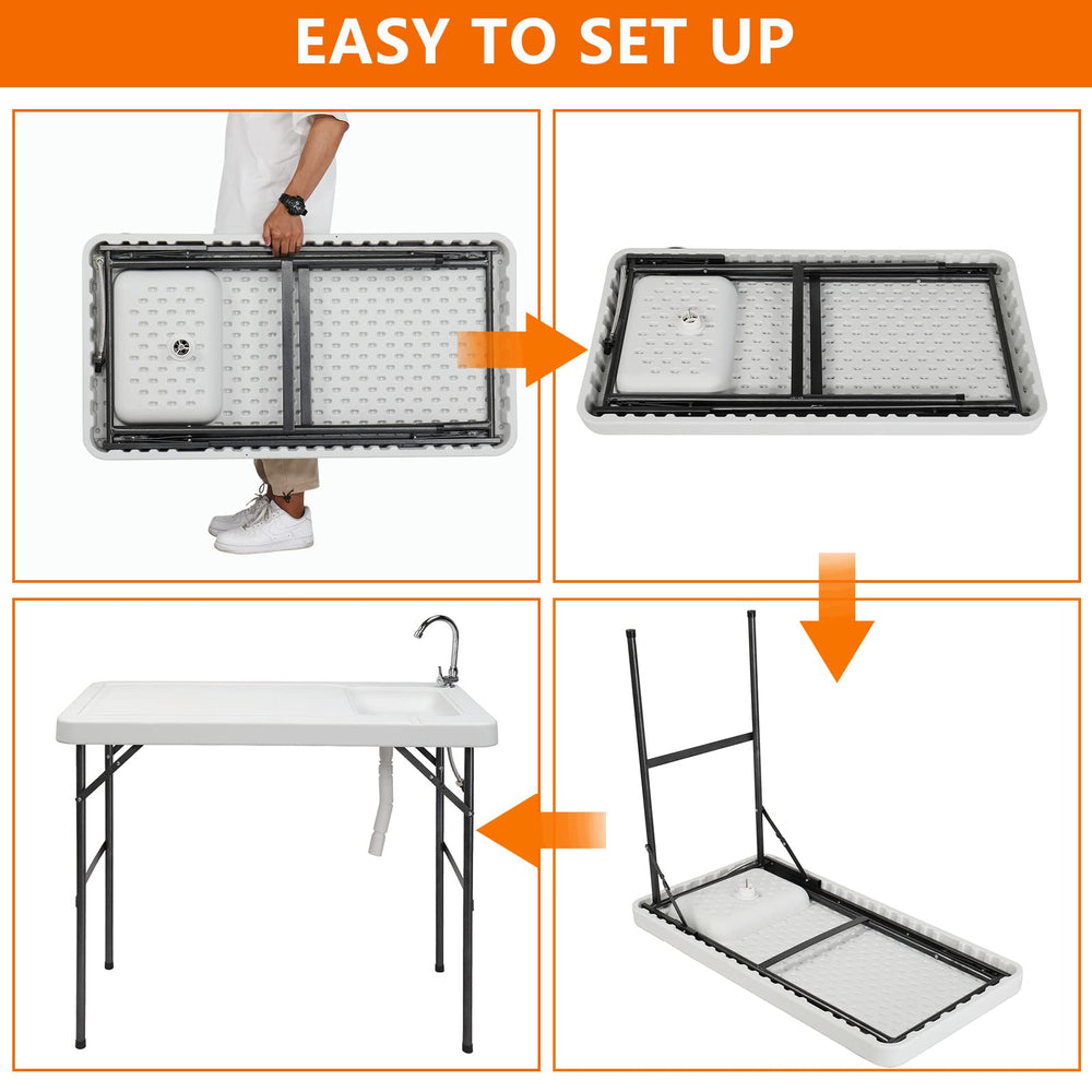 Outvita Fish Cleaning Table outdoor-use design for fishing trips