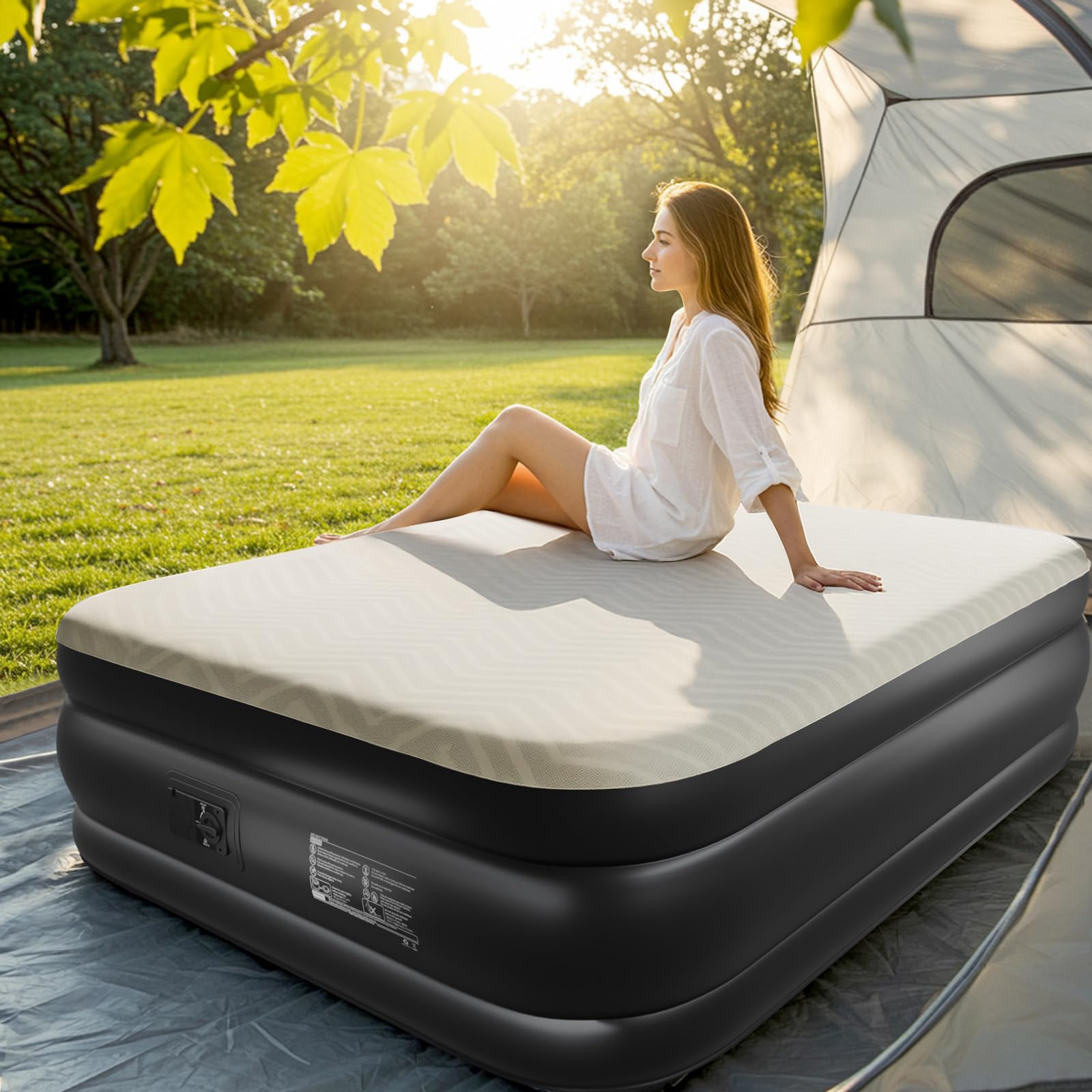 Outvita inflate-deflate controls enable quick setup and packability