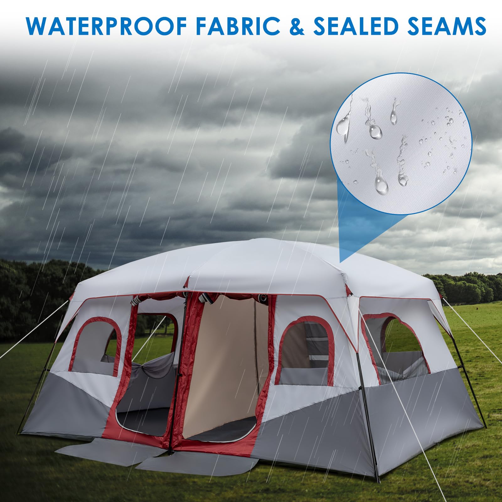 Outvita open mesh roof allows star gazing from inside