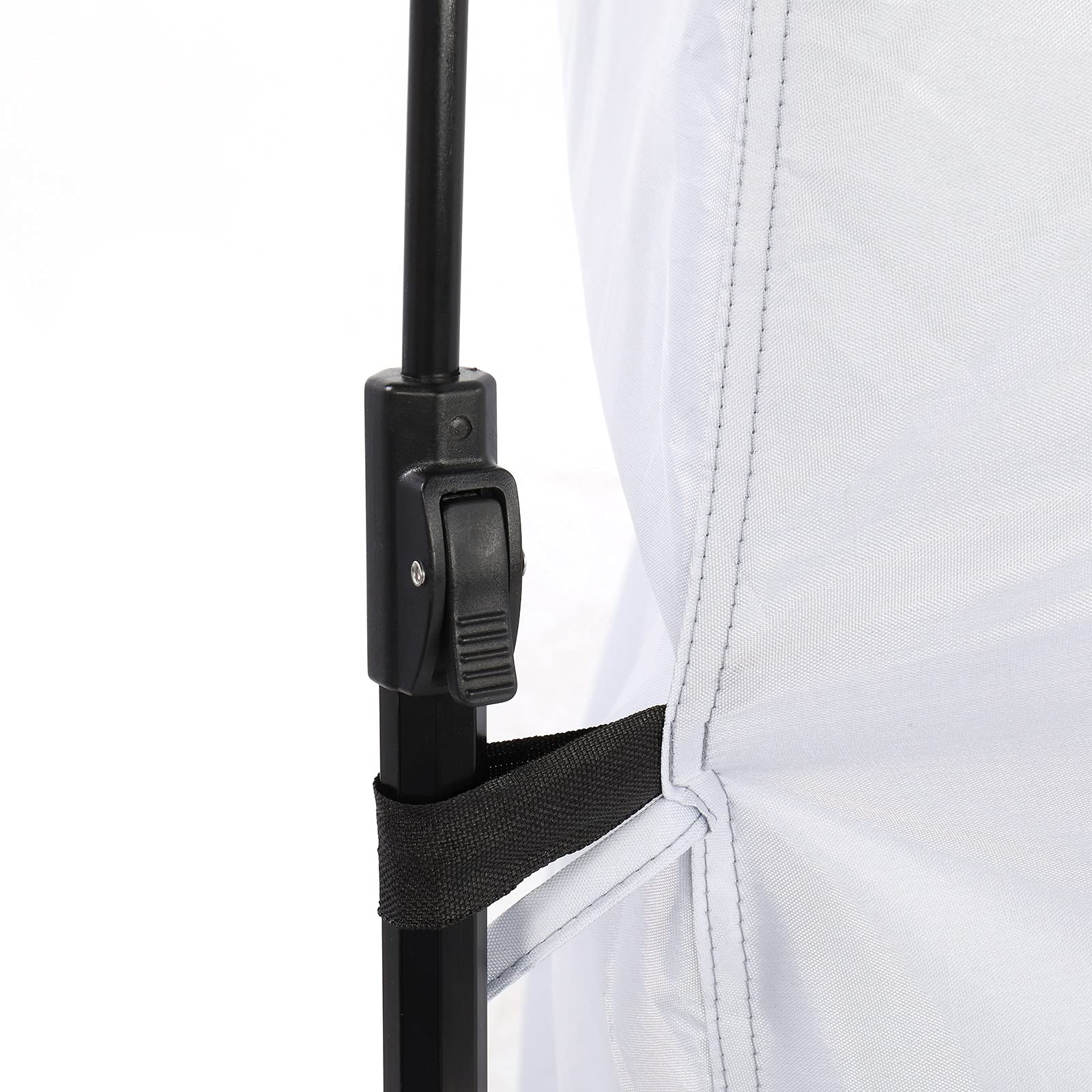 Ground stakes and windproof ropes enhance stability in windy conditions.