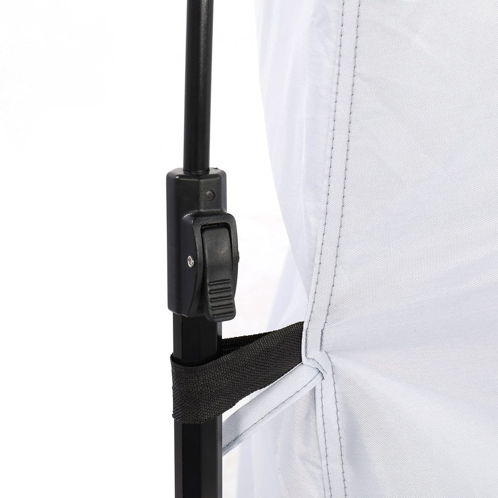 Ground stakes and windproof ropes enhance stability in windy conditions.