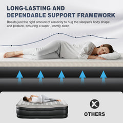 Outvita plush flocked surface for cozy sleeping comfort