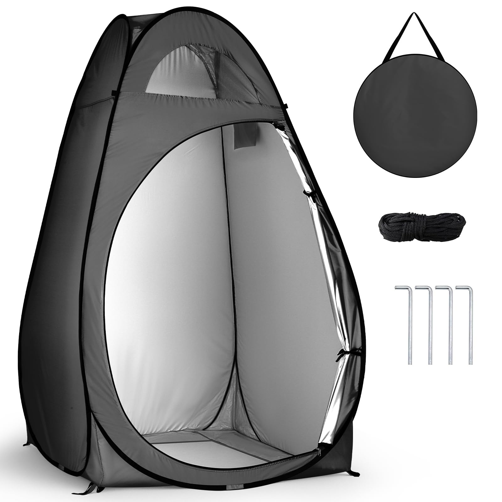 Outvita multi-use tent suitable for camping, changing, and toilet needs