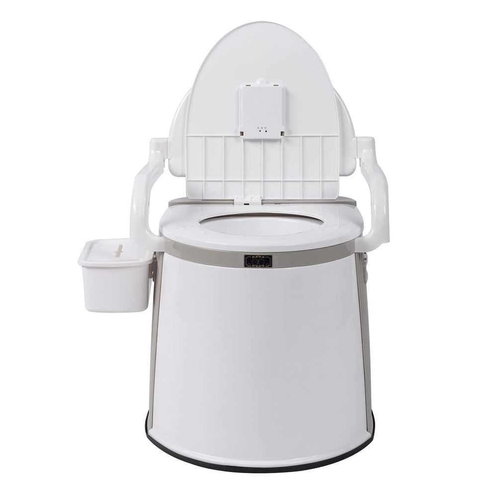 Outvita portable toilet compact design saves space on boats and vans.
