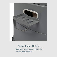 Outvita portable toilet double-sealed lids prevent leaks during travel.