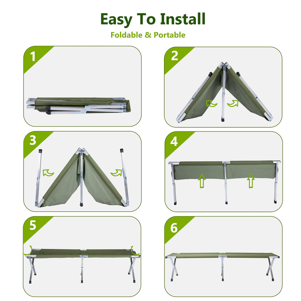 Outvita rugged 600D polyester fabric resists wear and rain for outdoor nights