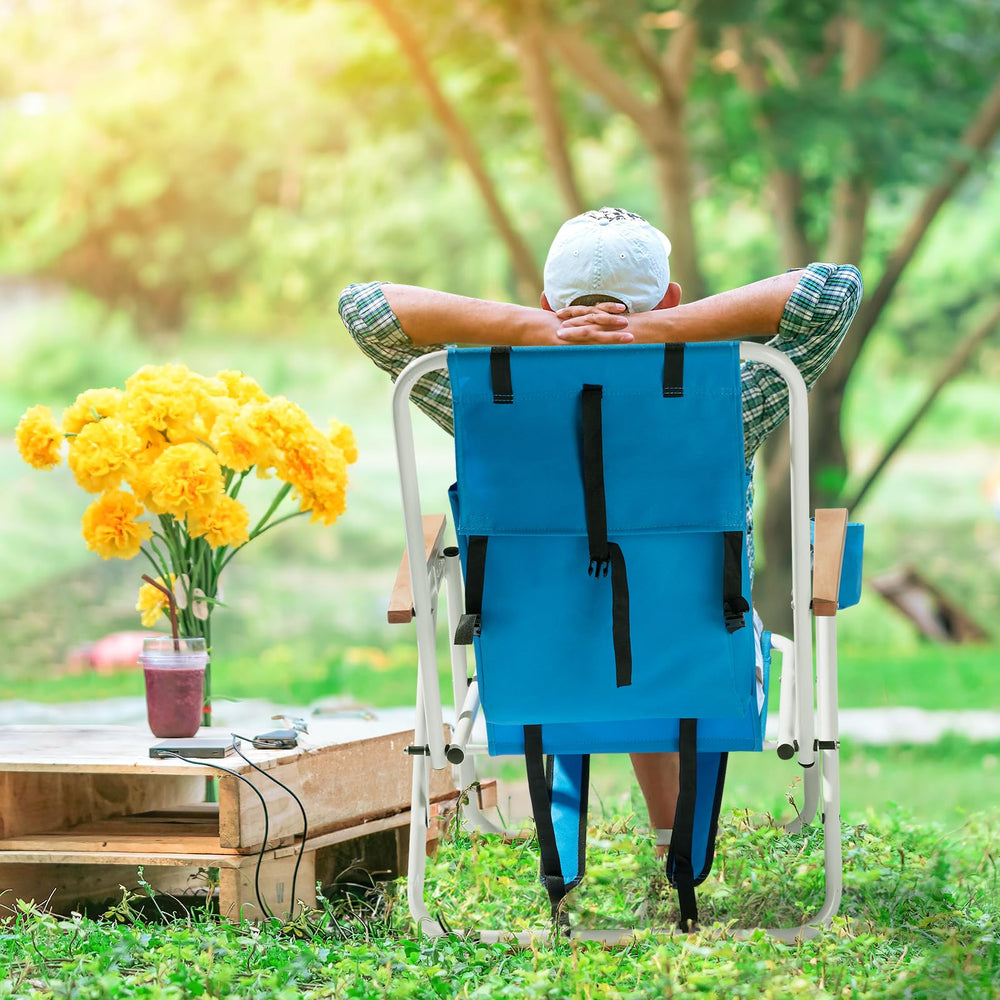 Outvita compact chair fits in trunks for fast setup outdoors