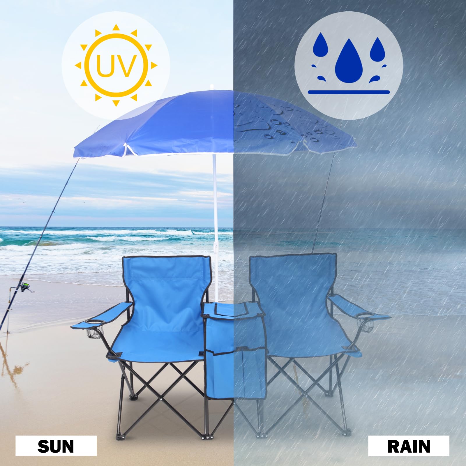 Outvita sturdy steel frame and oxford cloth ensure lasting durability.