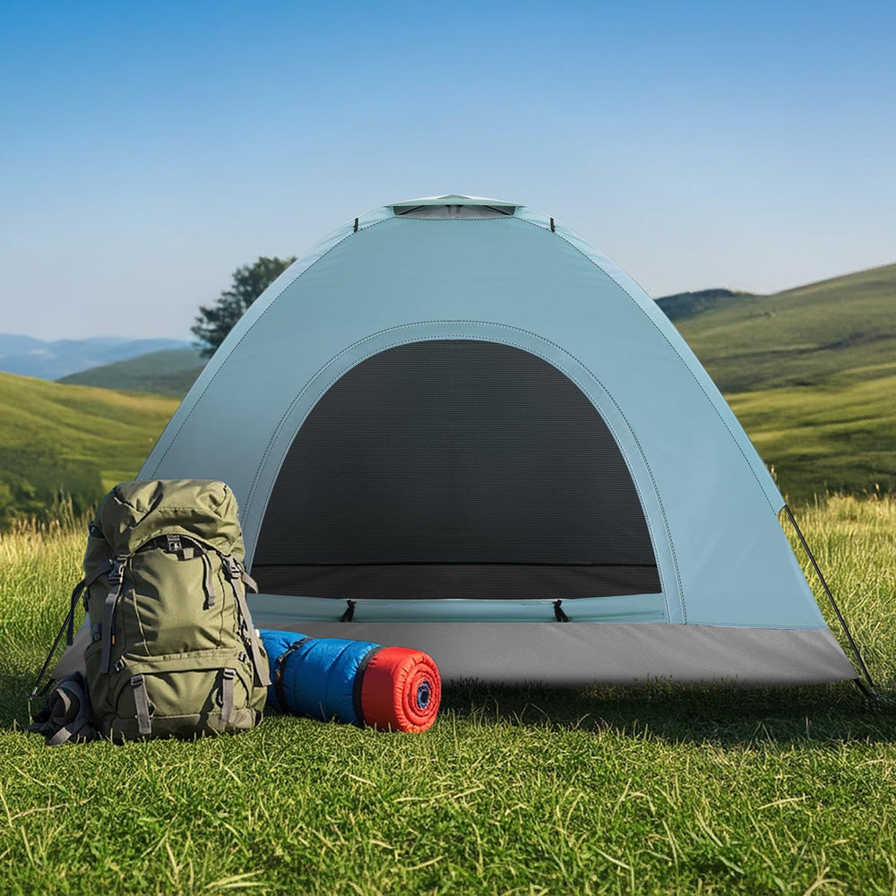 Outvita tent mosquito gauze entry protects against bugs during camping.