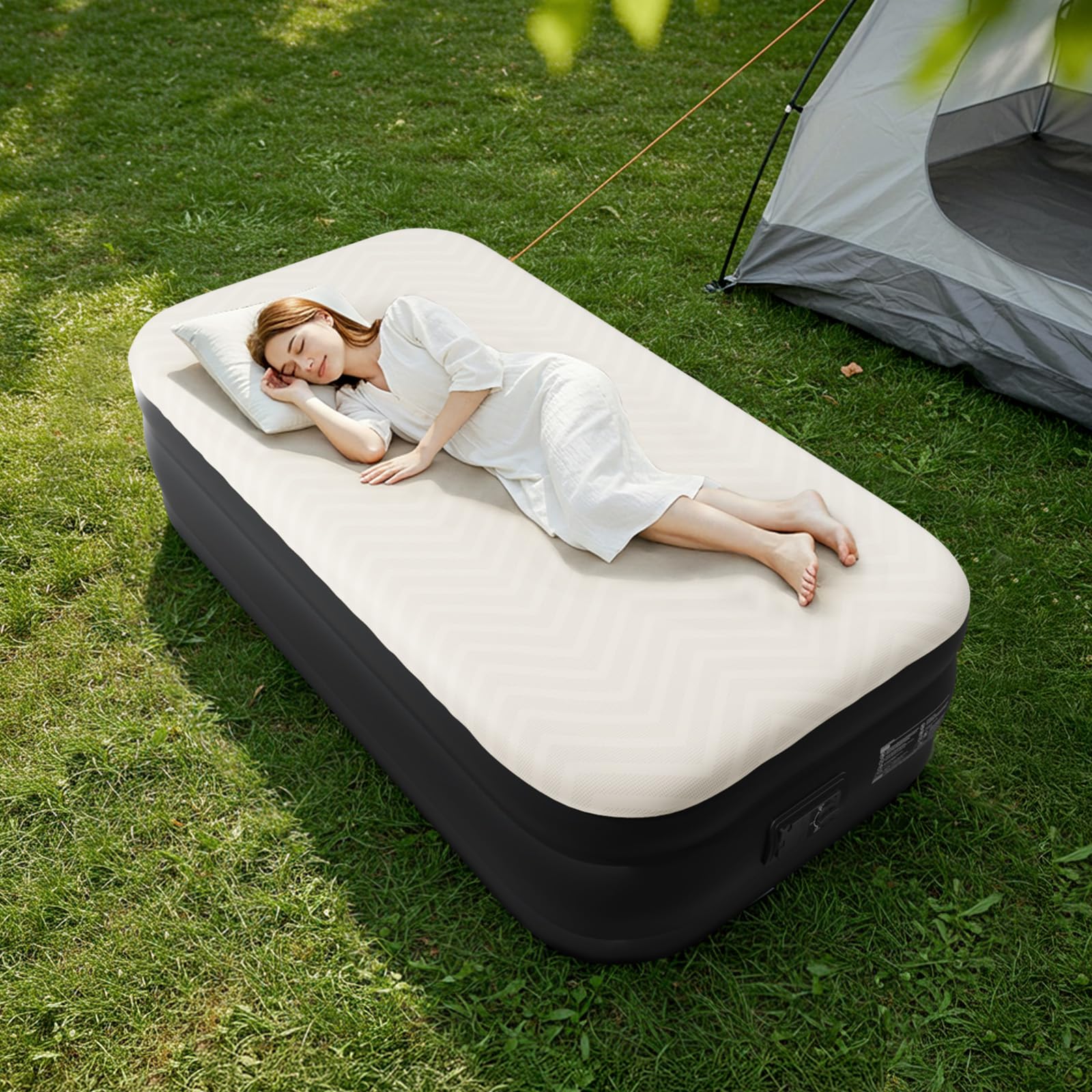 Outvita Twin Air Mattress ideal for guests, camping, and travel.