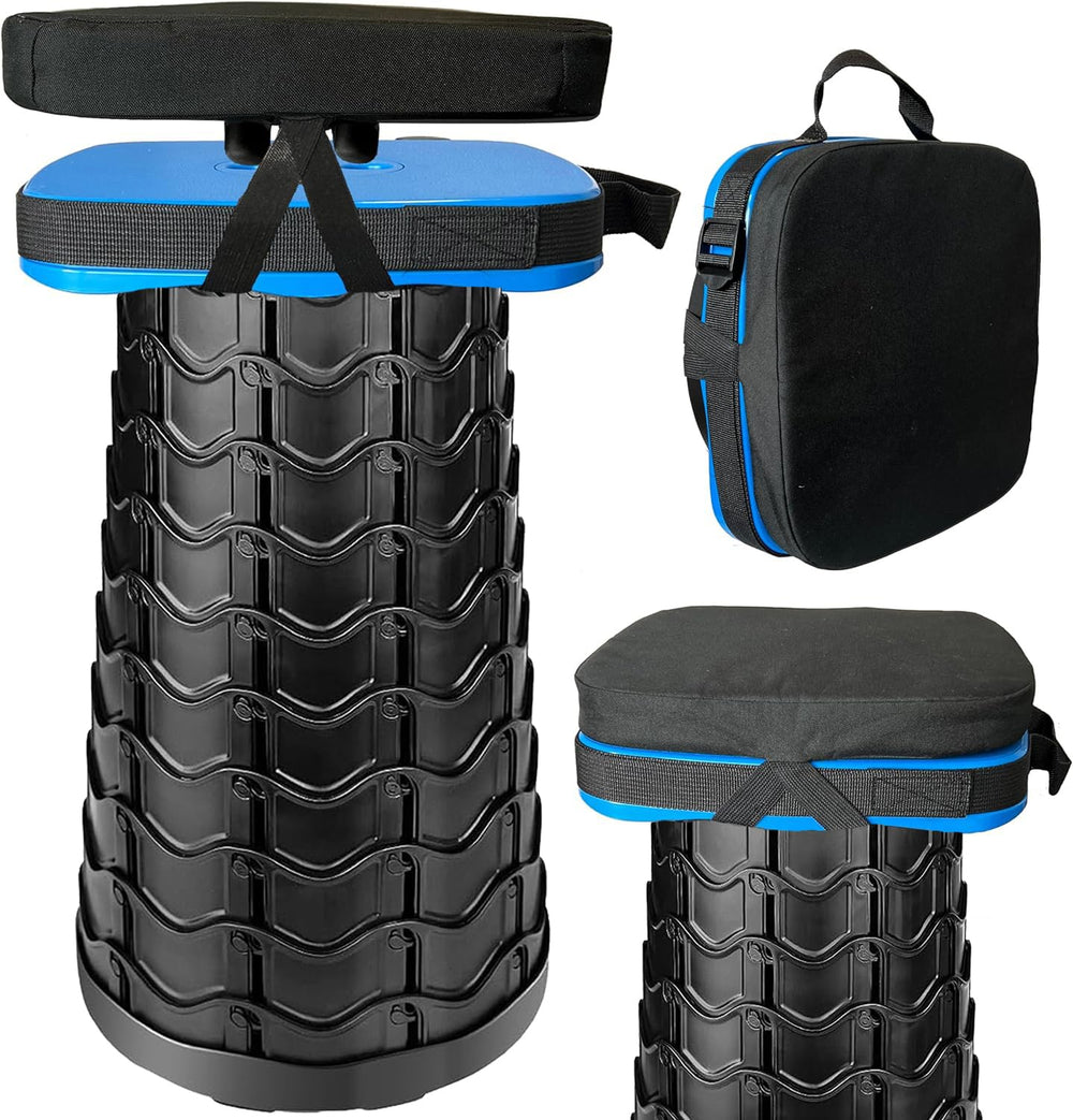 Outward Gear collapsible square stool ready for camping and travel use