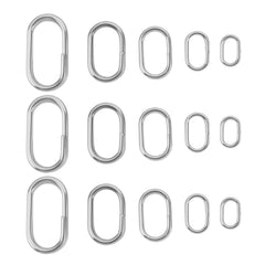 Oval stainless steel split ring 5x8mm – 30pcs
