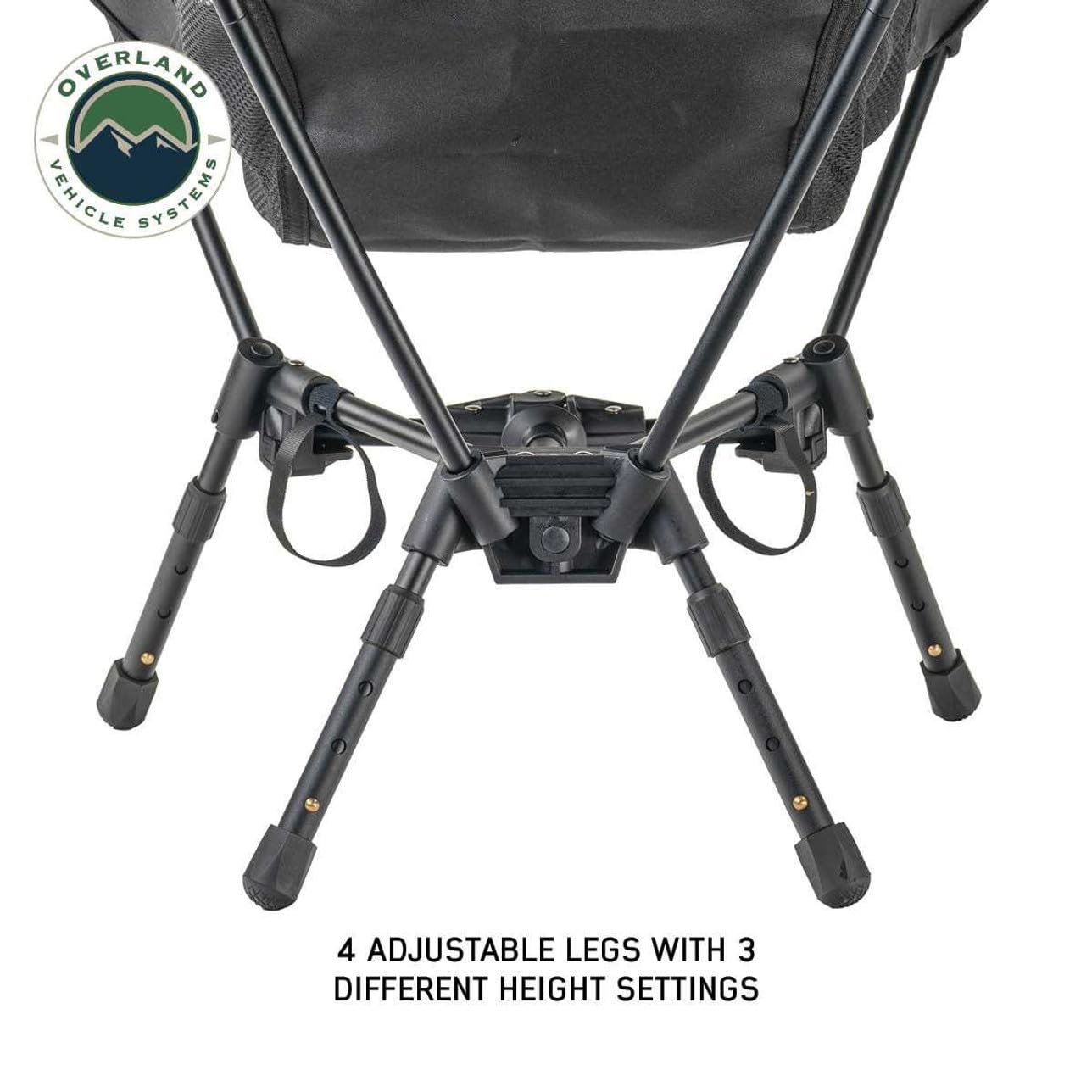 Overland Vehicle Systems Compact Camping Chair ready in the car trunk for on-the-go moments.