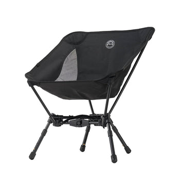 Overland Vehicle Systems Compact Camping Chair frame collapsed for compact storage and portability.