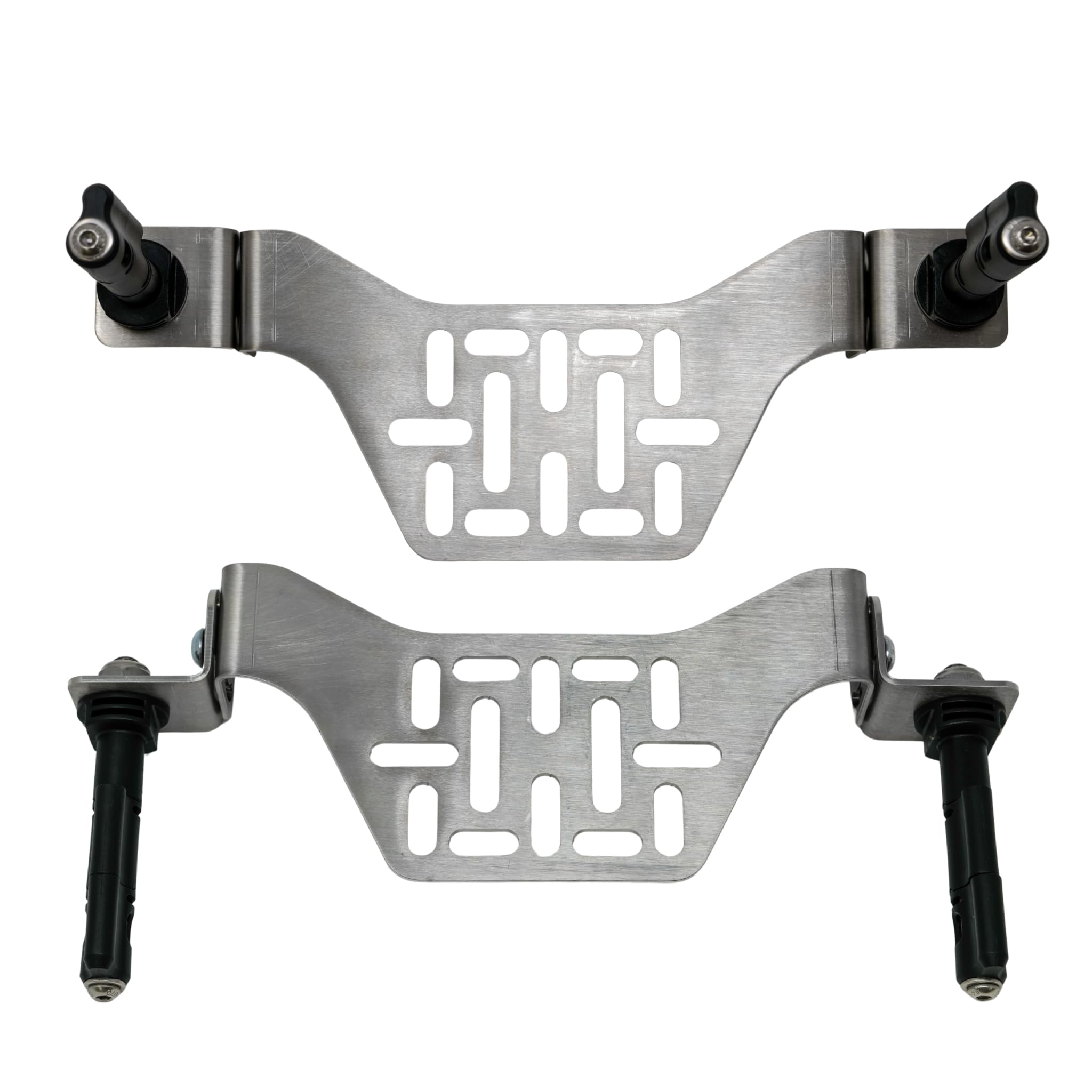 Overland Kitted Stealth Folding MaxTrax roof rack mount – rugged, modular design for versatile roof setups.
