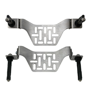 Overland Kitted Stealth Folding MaxTrax roof rack mount – rugged, modular design for versatile roof setups.