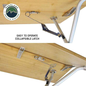 Overland Vehicle Systems Kick It outdoor dining solution for campsites and trailheads.