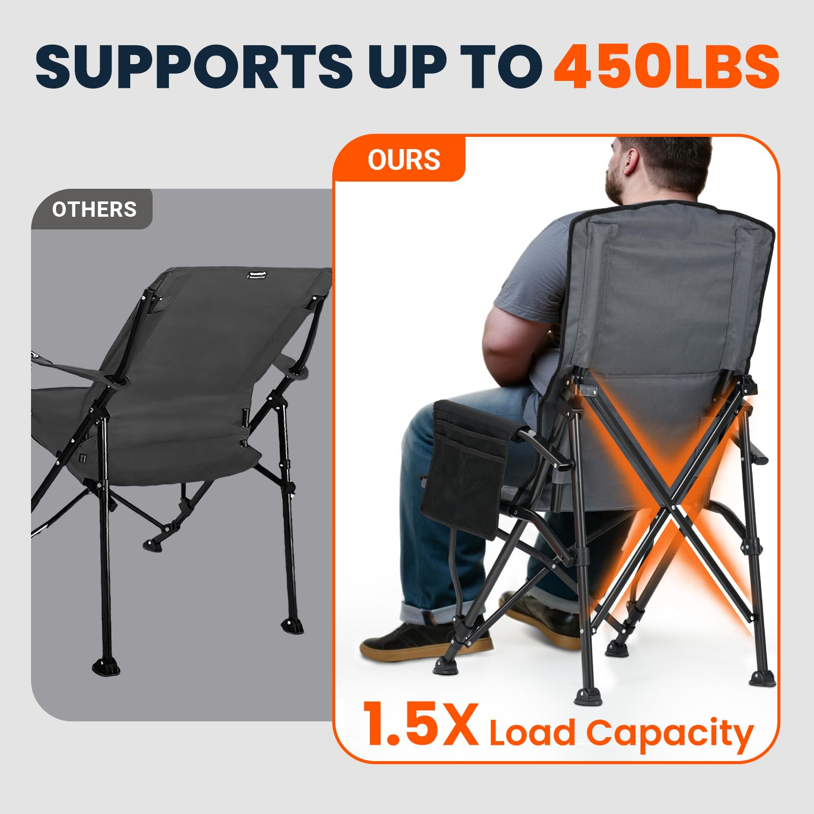 Overmont chair in outdoor setting ideal for picnics and beach days