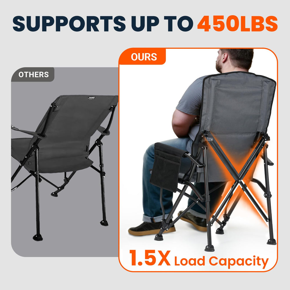 Overmont chair in outdoor setting ideal for picnics and beach days