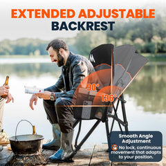 Overmont oversized cup holder and side pockets keep drinks within reach