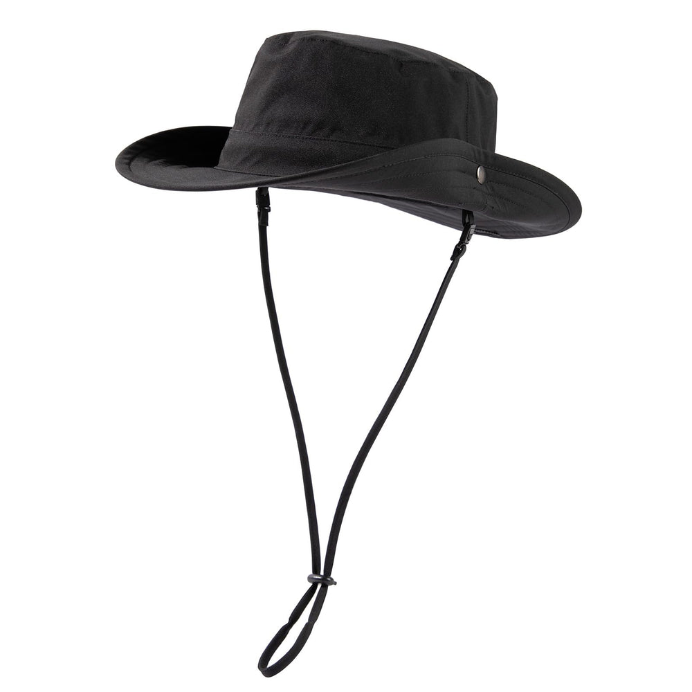Oversize XL black bucket hat front view