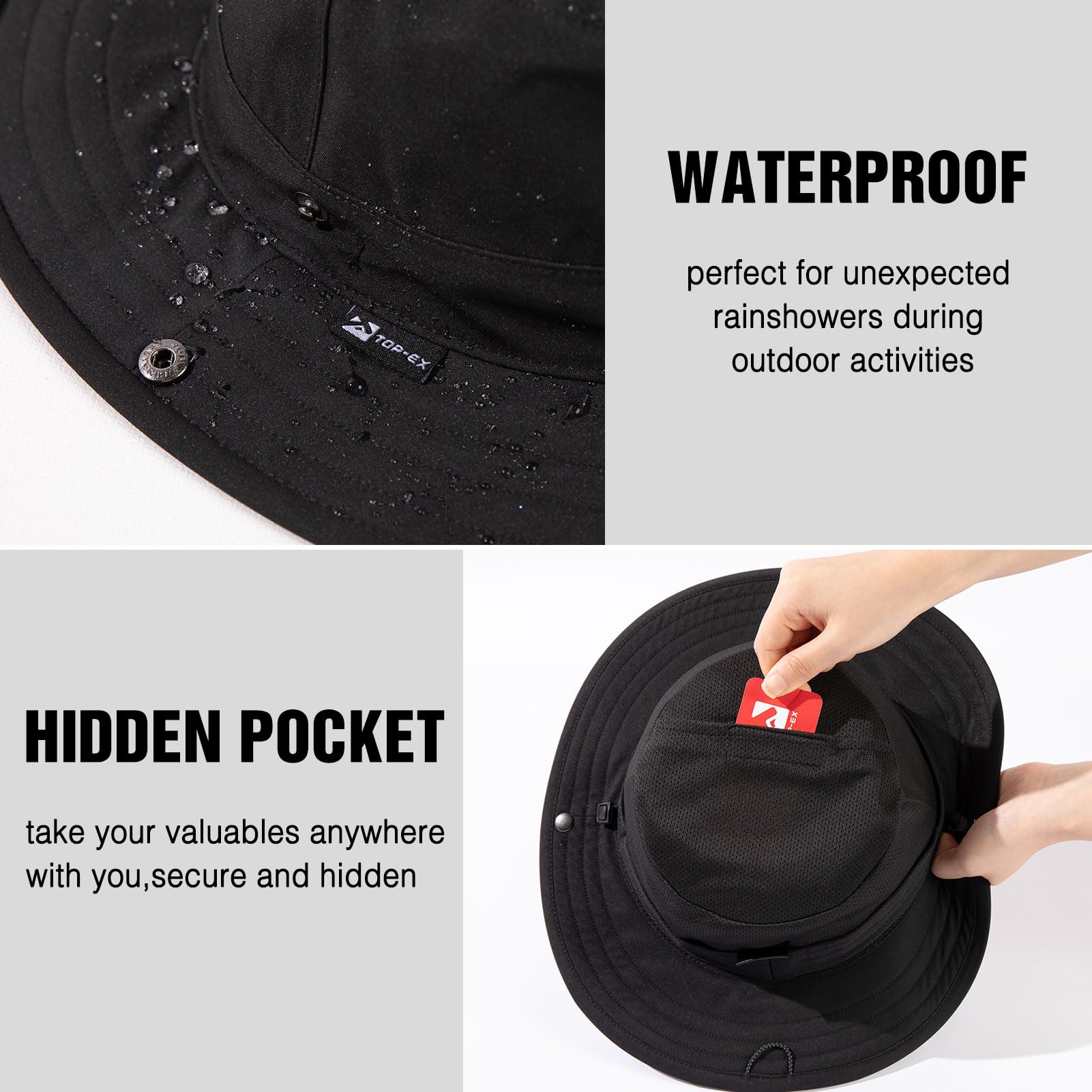 Packable and foldable hat in travel scene