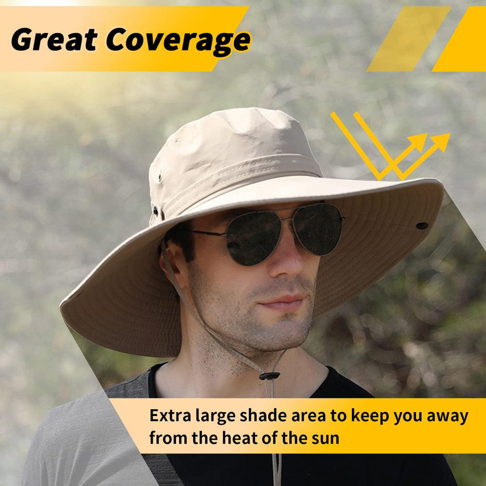 Sun hat in garden and beach setting